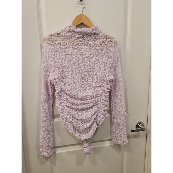 Free People Day & Night Lace Bodysuit In Orchid Ice - Picture 2 of 9